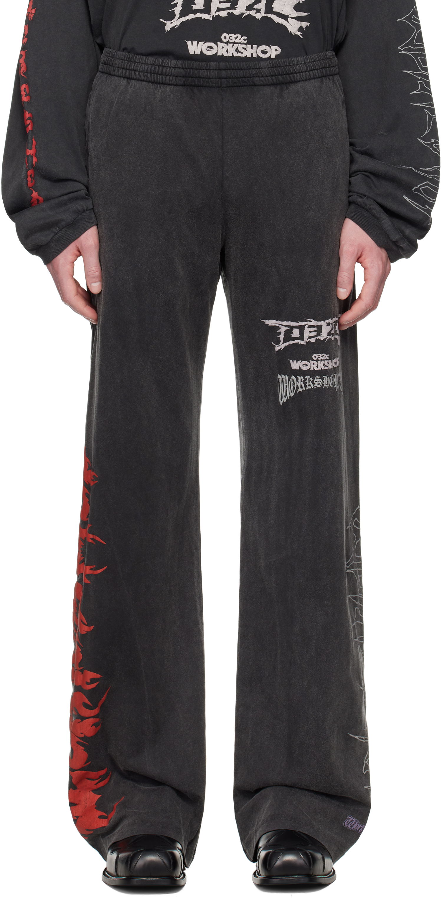 Joggingbukser 032C 032c Telepresence Comfort Sweatpants Sort | S25-URC-0761-050, 0