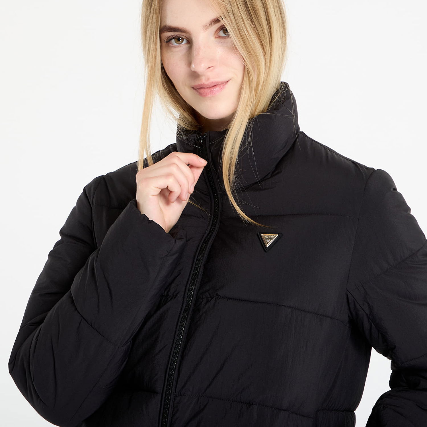 Puffer jakke GUESS GUESS Claudia Light Puffer Jacket Sort | V4YL03WFUD0-JBLK, 1