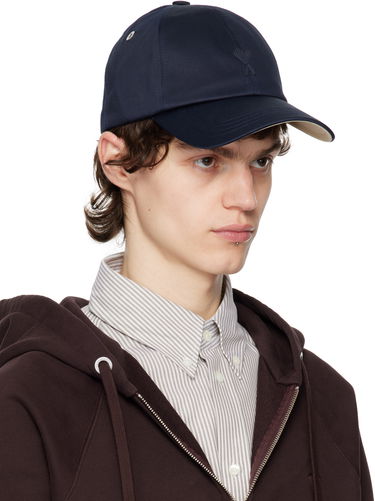 Kasket AMI AMI Paris Ami de Coeur Cotton Cap Mørkeblå | UCP026.CO0103, 1