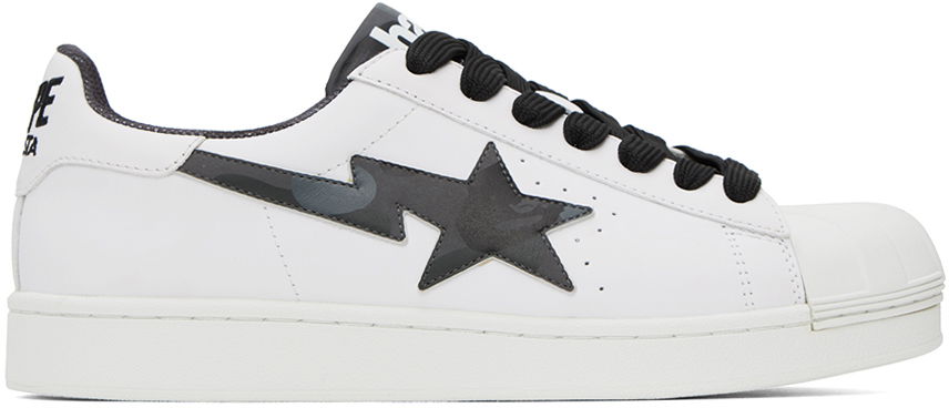 Sneakers og sko BAPE Skull Sta "White Black" Hvid | 1J20191007, 0