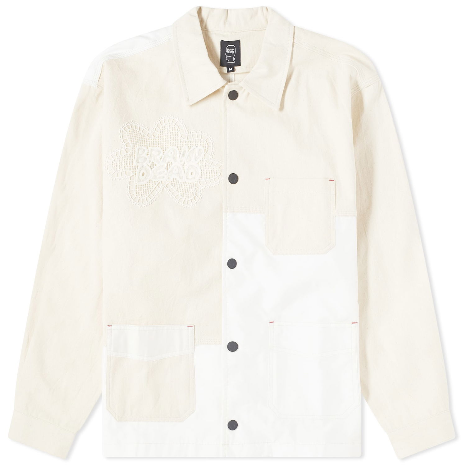 Jakke Brain Dead Brain Dead Doily Chore Jacket Hvid | BDF23O00003468WH02, 0