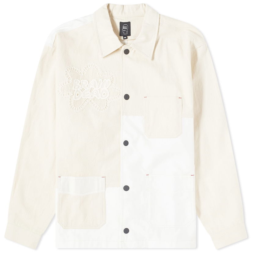 Jakke Brain Dead Brain Dead Doily Chore Jacket Hvid | BDF23O00003468WH02