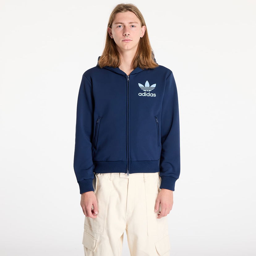 Sweatshirt adidas Originals Wales Bonner x Track Hoodie Blå | JJ2939