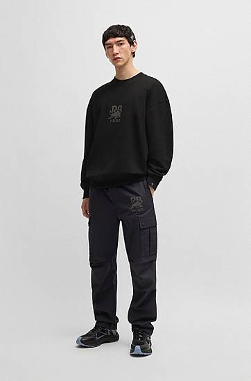 Sweater BOSS HUGO x Red Bull Cotton-Terry Sweatshirt Sort | 50542806, 1