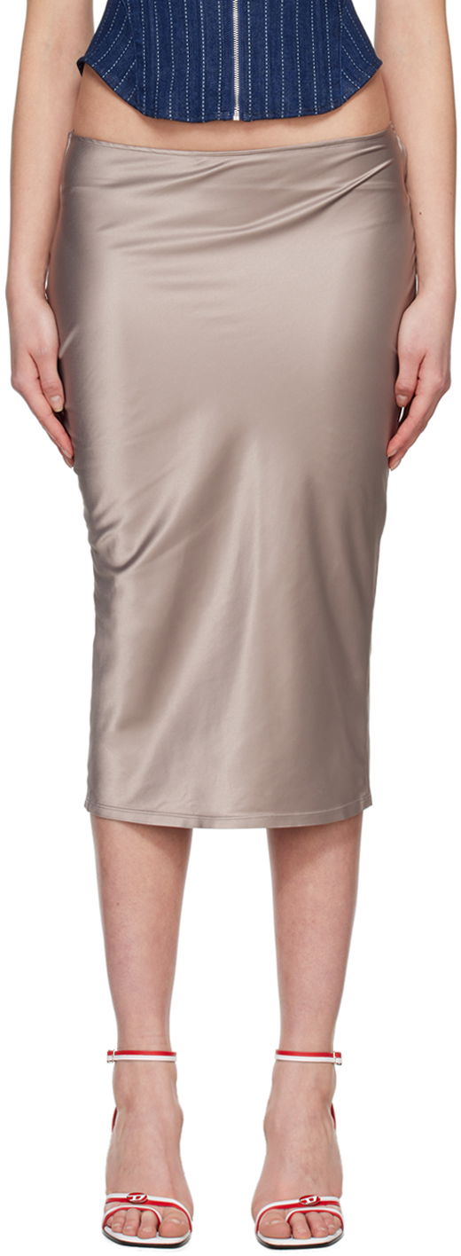 Nederdel Miaou Miaou Verona Midi Skirt Grå | 4027SS3SIL