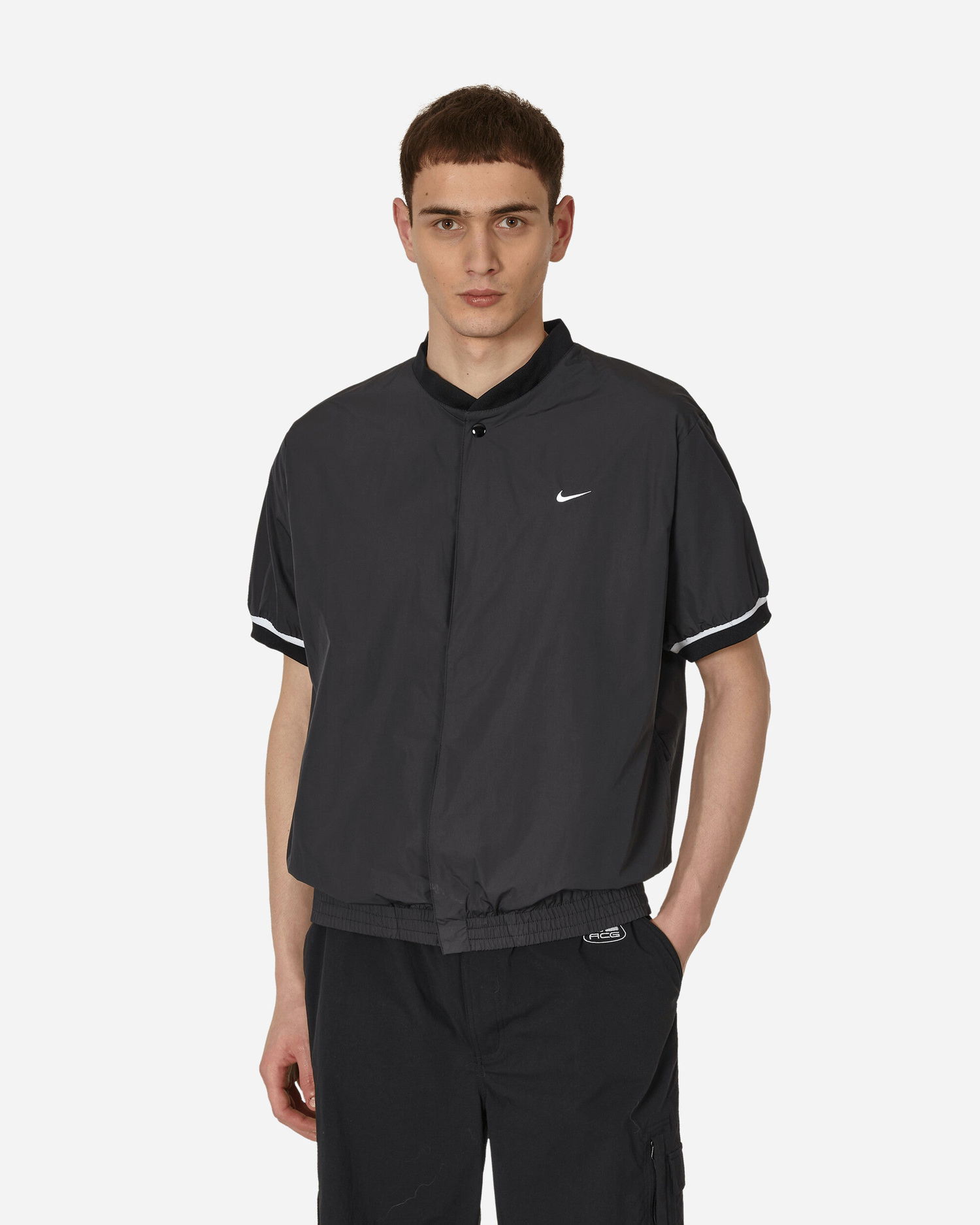 Polo skjorte Nike Authentics Warm-Up Shirt Sort | DX3342-010, 0