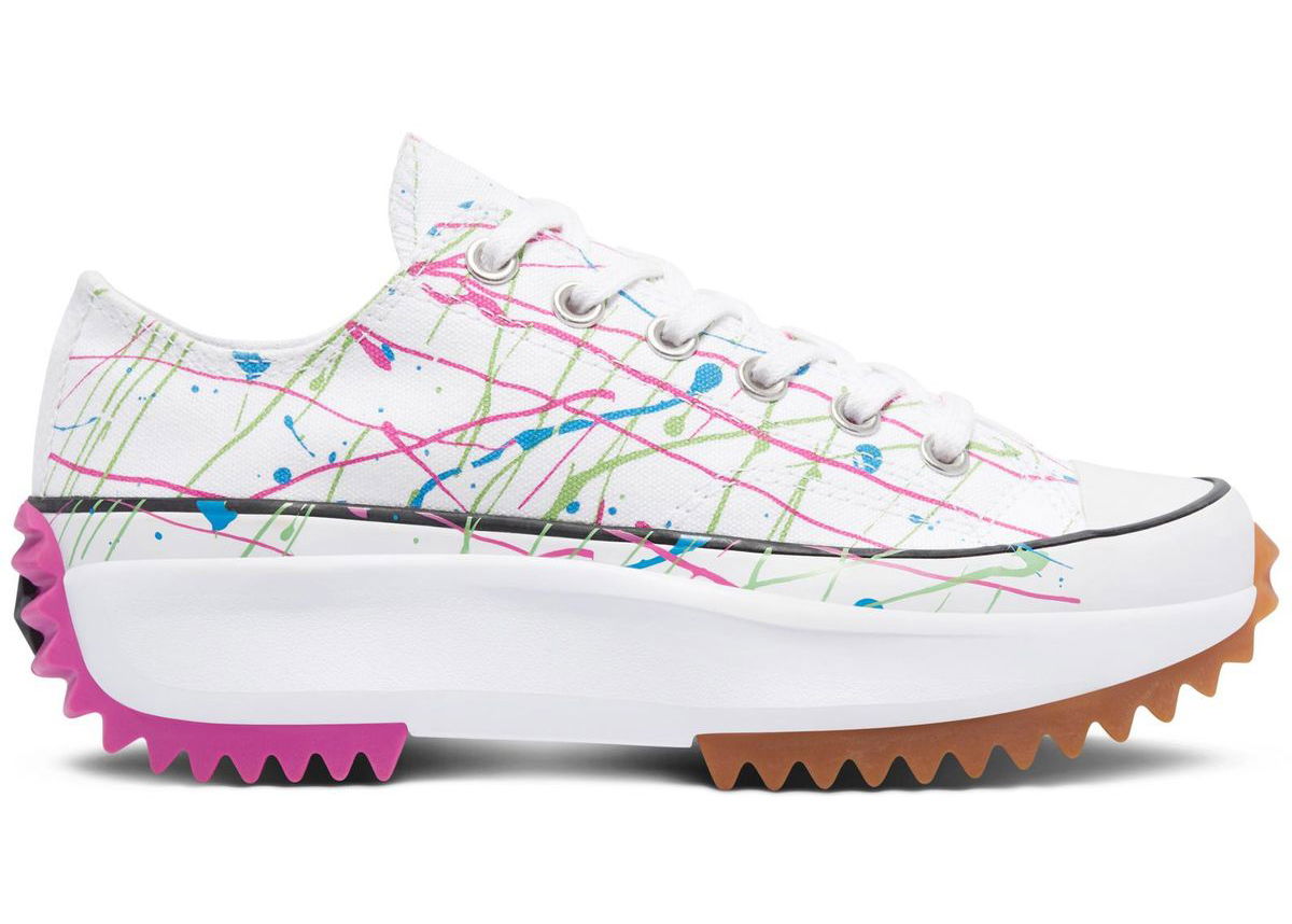 Sneakers og sko Converse Run Star Hike Ox Paint Splatter White W Hvid | 571873C, 0