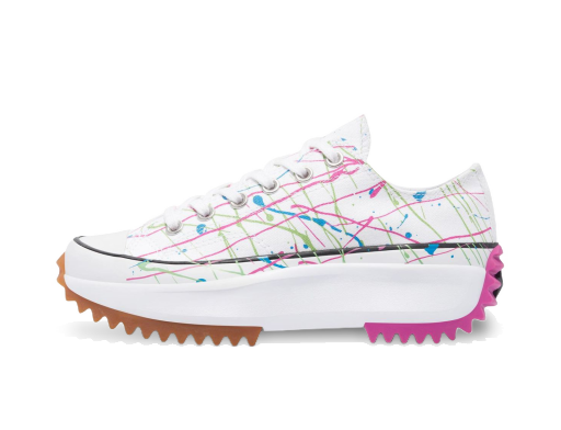Sneakers og sko Converse Run Star Hike Ox Paint Splatter White W Hvid | 571873C