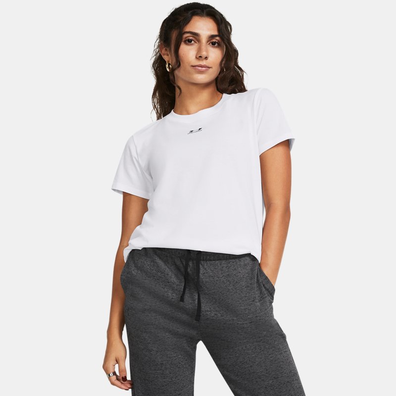 T-shirt Under Armour T-shirt Hvid | 1383648-100, 0