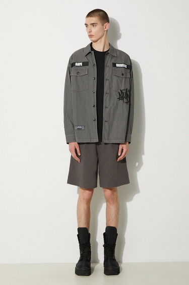 Sweatshirt Human Made Military Half-Zip Printed Sweatshirt Sort | HM27CS021, 3