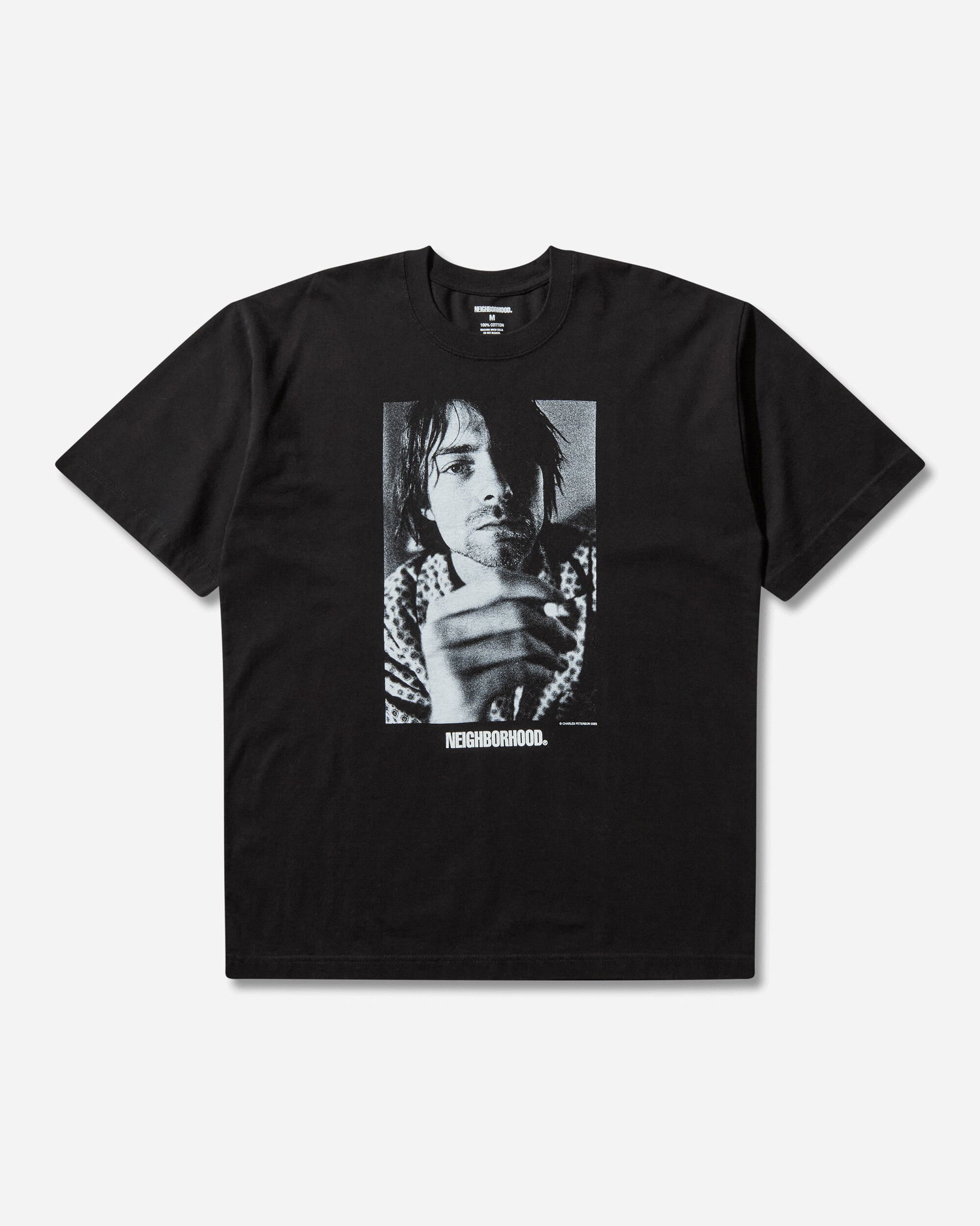 T-shirt Neighborhood Charles Peterson Graphic Print Short-Sleeve T-Shirt Sort | 252PCNH-ST13S BLACK, 1