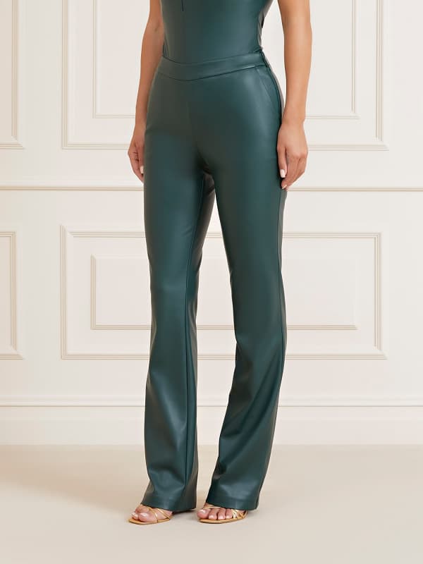 Bukser GUESS Marciano Mid Rise Straight Pants Grøn | 3BGB189645Z, 0