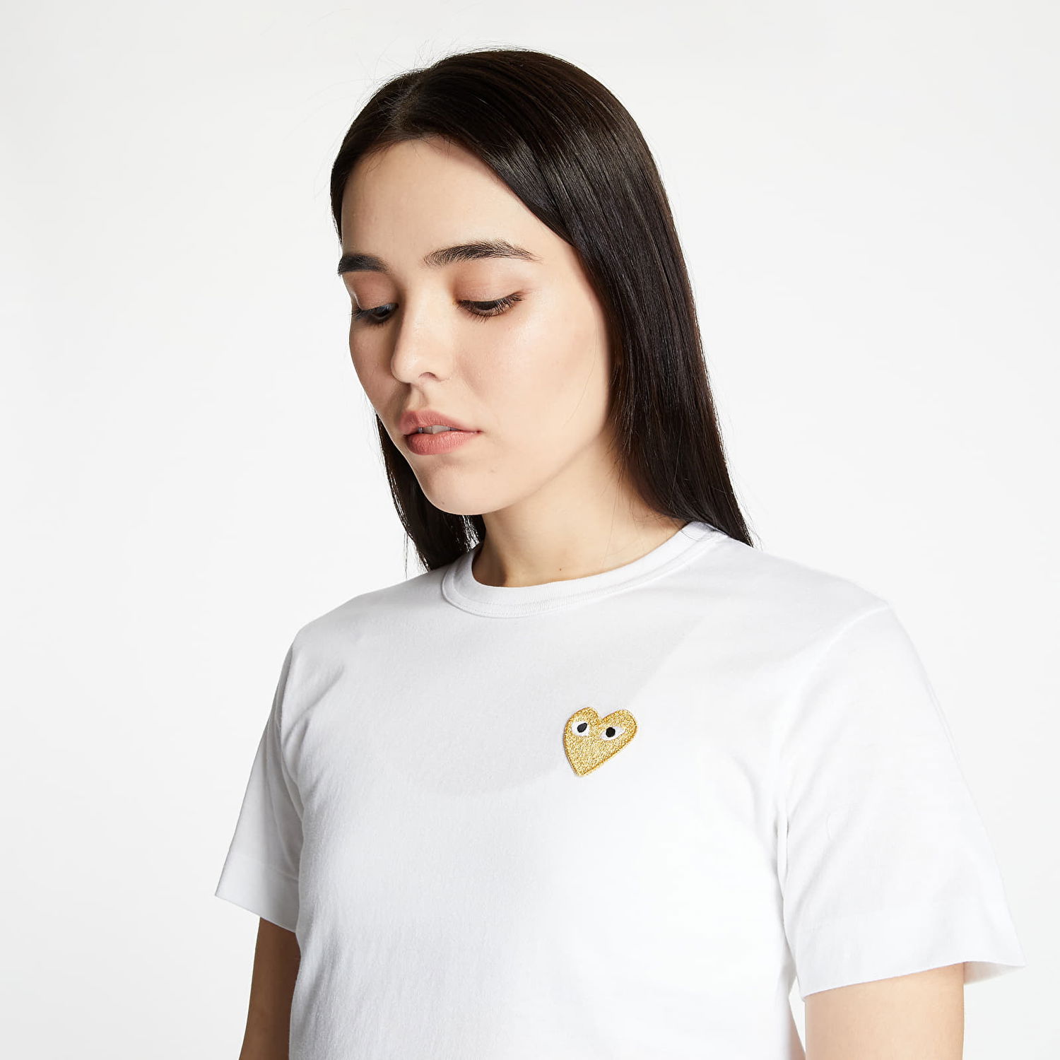T-shirt Comme des Garçons Play T-shirt Hvid | AZT215 white, 0