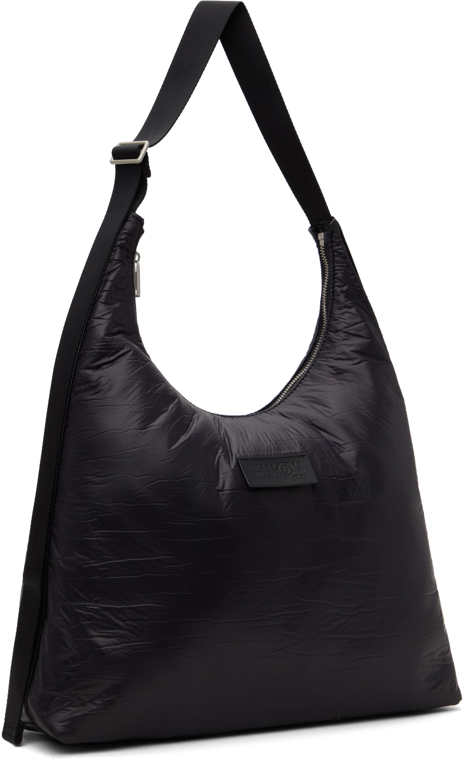 Skuldertaske Maison Margiela Crunched Nylon Shoulder Bag Sort | SB5ZH0017 P6993, 1