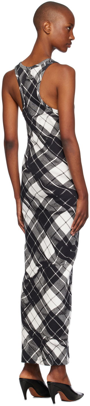 Kjole Jean Paul Gaultier Gaultier Tartan Maxi Dress Sort | 24/31-F-RO302-J565-000201, 2