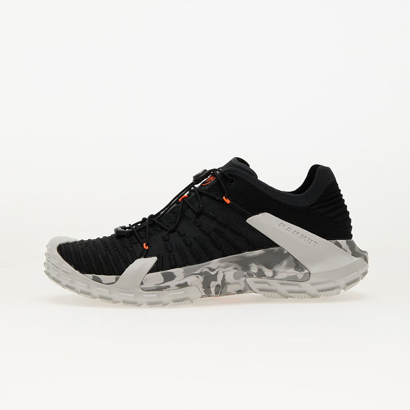 Sneakers og sko Mammut Hueco Knit II Low Men Black-Light Ice Gray Sort | 3020-06460 black-light ice gray