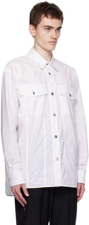 Skjorte Helmut Lang Helmut Lang Trucker Shirt Hvid | N07HM501, 1