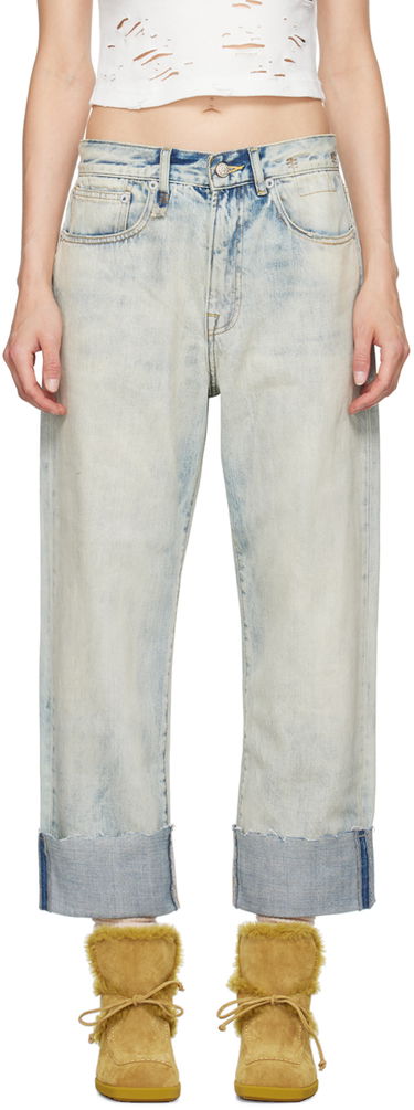Jeans R13 R13 Cuffed X-Boyfriend Jeans Blå | R13WD111-D218C, 0