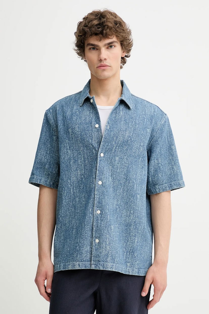 Skjorte Samsoe Samsoe Samsoe Samsoe SAAYO Regular Fit Denim Shirt Blå | M24200078