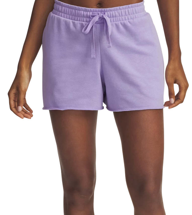 Shorts Under Armour Rival Terry Drawstring Raw Hem Shorts Lilla | 1389657-538, 0
