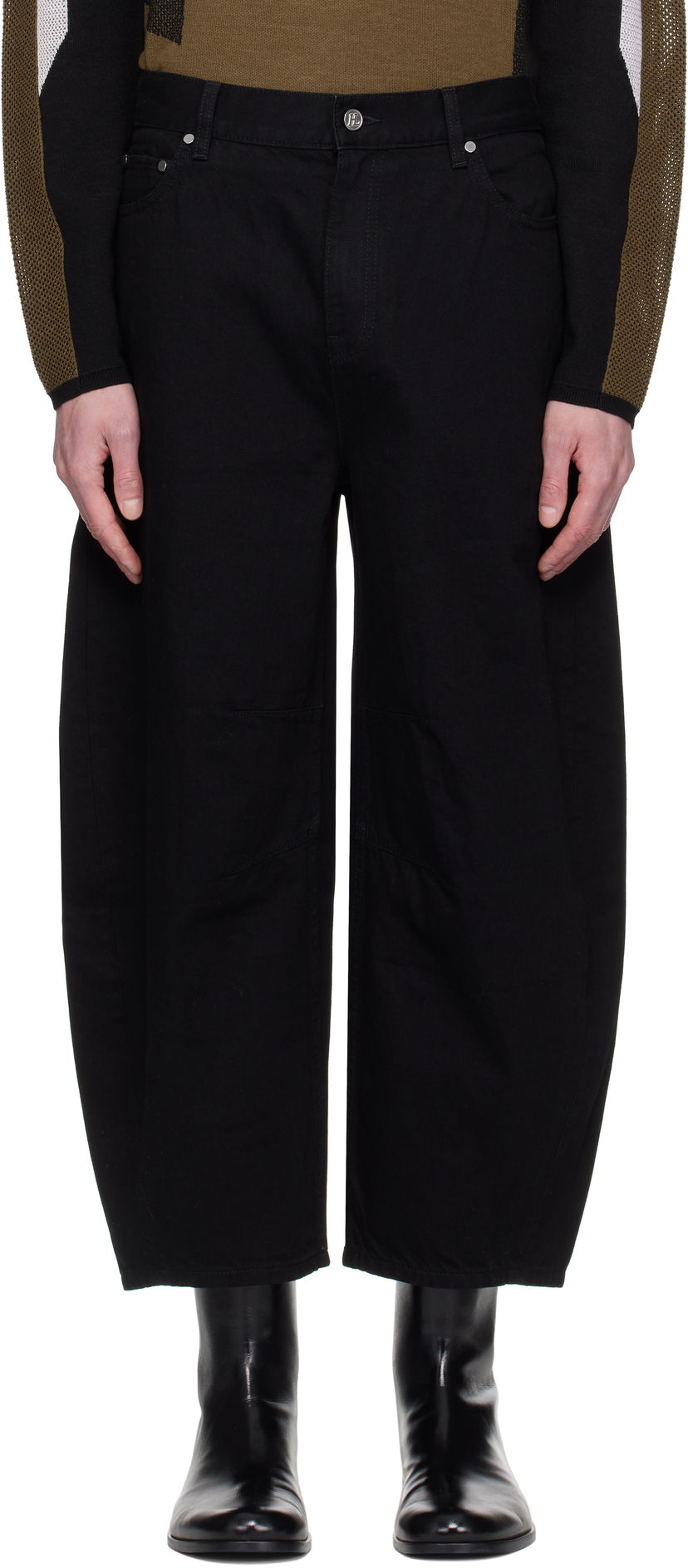 Bukser Helmut Lang Helmut Lang Cocoon Jeans Sort | P01DM201