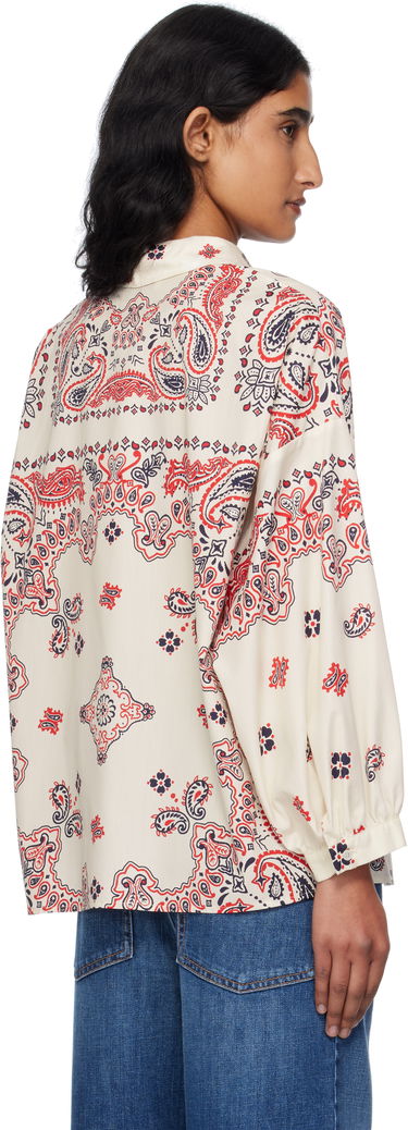 Skjorte Max Mara Weekend Max Mara Adda Paisley Print Shirt Hvid | 2525116021600, 2