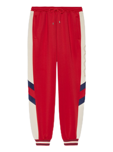 Joggingbukser Gucci Neoprene Track Webbed Pant Rød | 715190 XJETH 6480