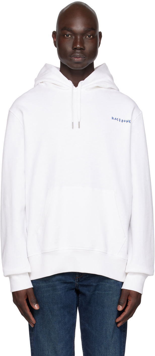 Sweatshirt rag & bone Rag & Bone Coffee Hoodie Hvid | MBC23HT040AP40