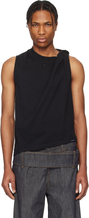 Tanktop Courrèges Courrèges Twist Tank Top Sort | 125JDE119JS0107, 0