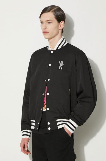 Bomberjakke BILLIONAIRE BOYS CLUB Billionaire Boys Club Arch Logo Lightweight Varsity Bomber Jacket Sort | B24201, 4