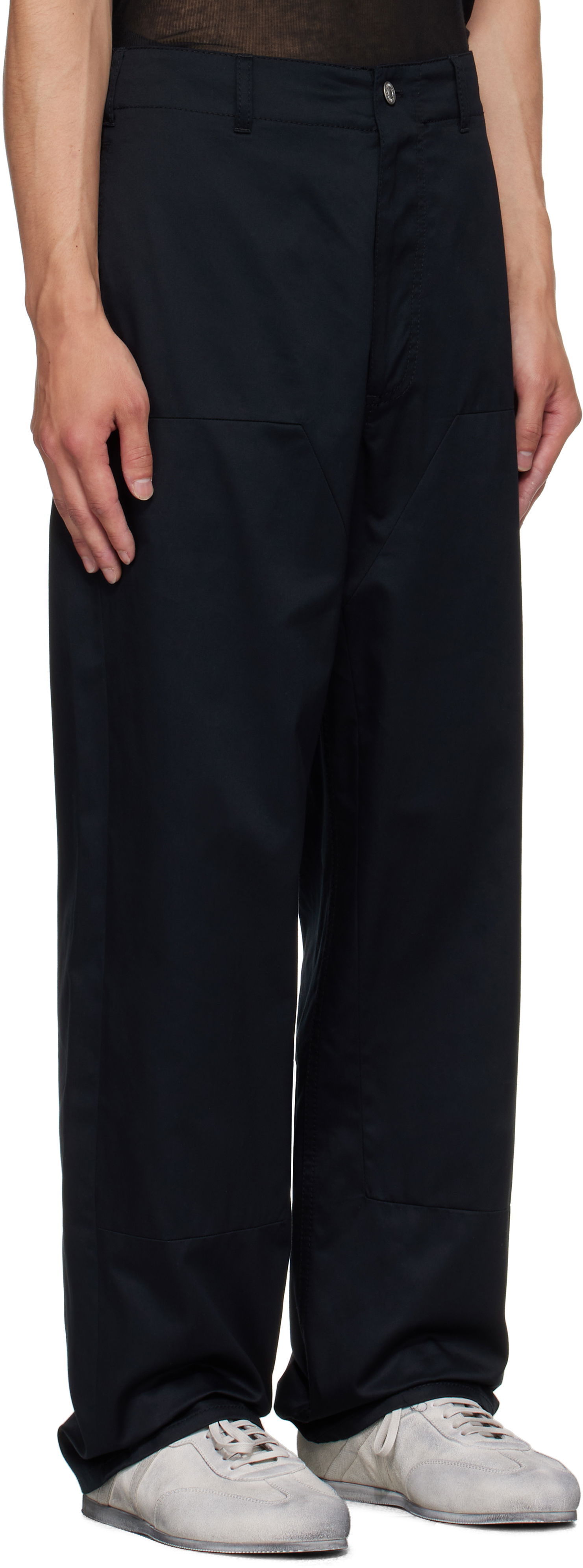 Bukser Maison Margiela MM6 Maison Margiela Cotton Trousers Sort | SH0KA0046 M35368, 1