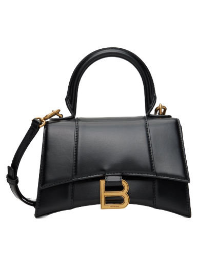 Skuldertaske Balenciaga XS Hourglass Bag Sort | 592833 1QJ4M