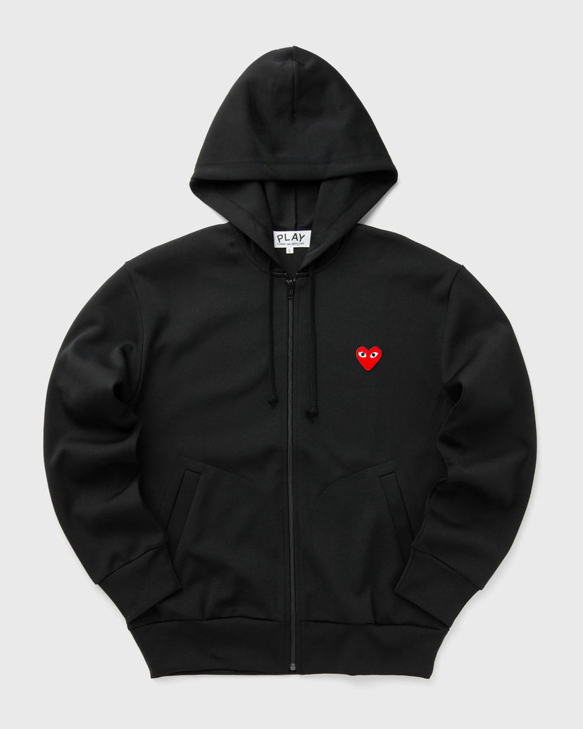 Sweatshirt Comme des Garçons Play Comme des Garcons Full-Zip Hoodie Red Heart Sort | AX-T172-051-1