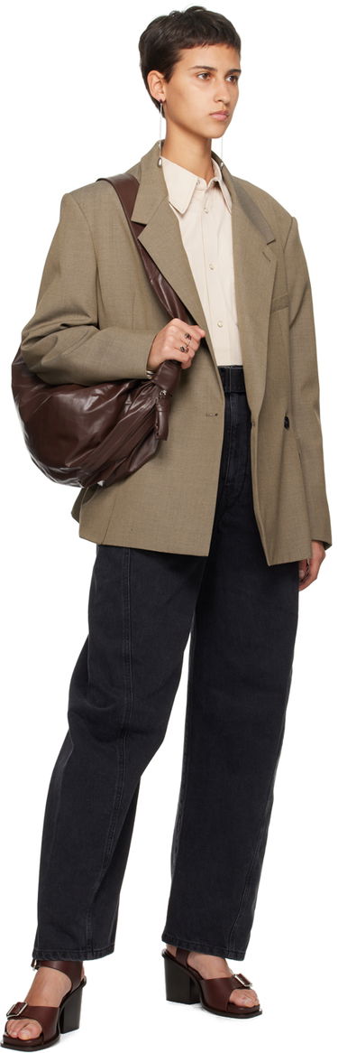 Skjorte LEMAIRE Pointed Collar Shirt Beige | SH1053 LF1106, 4