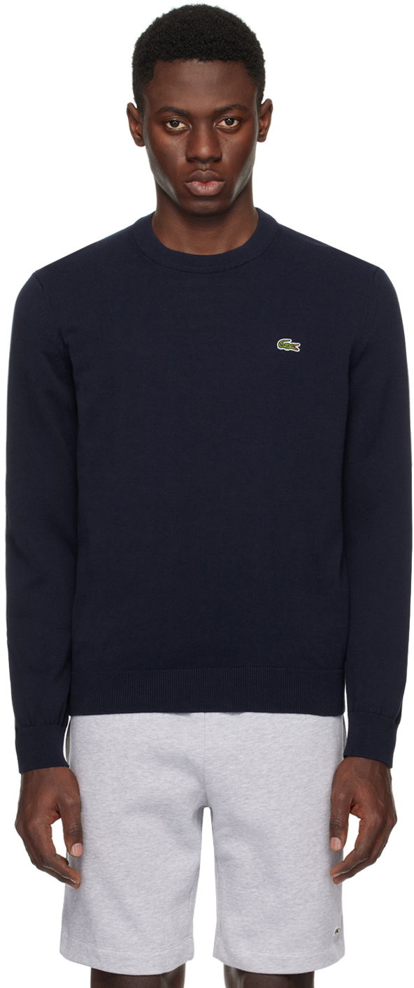 Sweater Lacoste Navy Crewneck Sweater Mørkeblå | AH1985_166