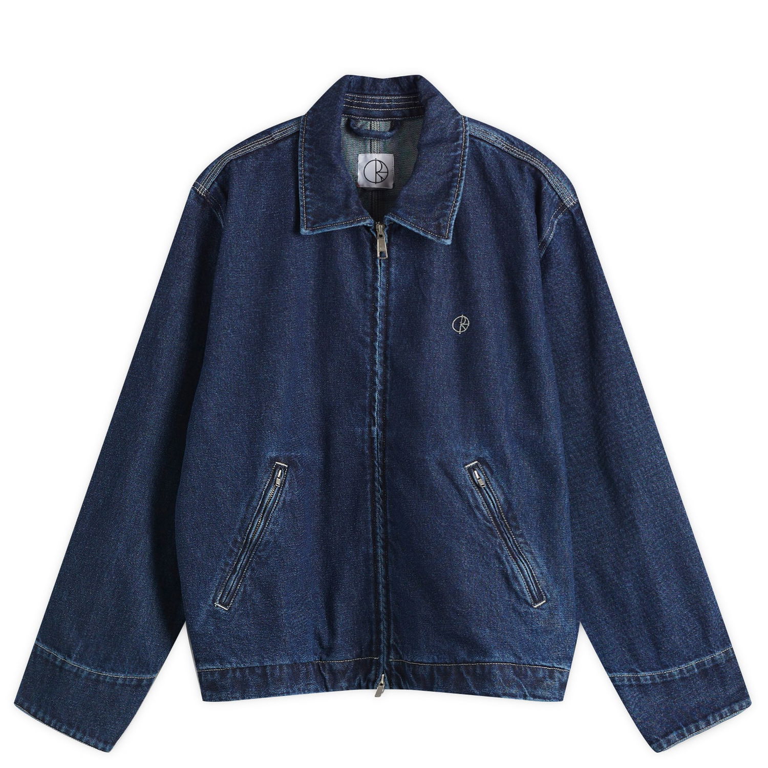 Jakke Polar Skate Co. Polar Skate Co. Cliff Denim Jacket, Size Large Blå | PSC-SP25-4, 0