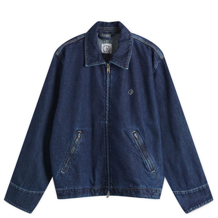 Jakke Polar Skate Co. Polar Skate Co. Cliff Denim Jacket, Size Large Blå | PSC-SP25-4
