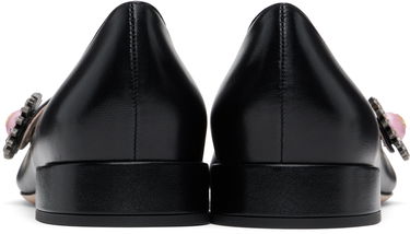 Skopleje Valentino Valentino Garavani Mary-Jane Ballerina Flats with Crystal Embellishment Hvid | 6W2S0LL7DHS, 4