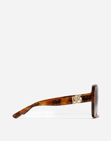 Solbriller Dolce & Gabbana Dg Allure Leopard Print Acetate Square Framed Gradient Lens Sunglasses Brun | VG4475VP0139V000, 2