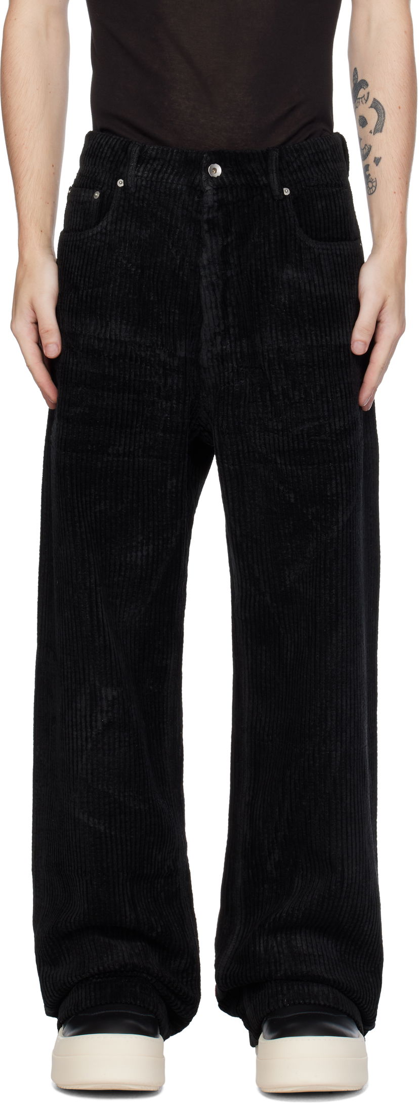 Bukser Rick Owens Geth Trousers Sort | DU02D2351 HCF