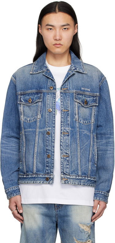 Jakke We11done We11done Washed Denim Jacket Blå | WD-DJ0-25-313-U-BL, 0