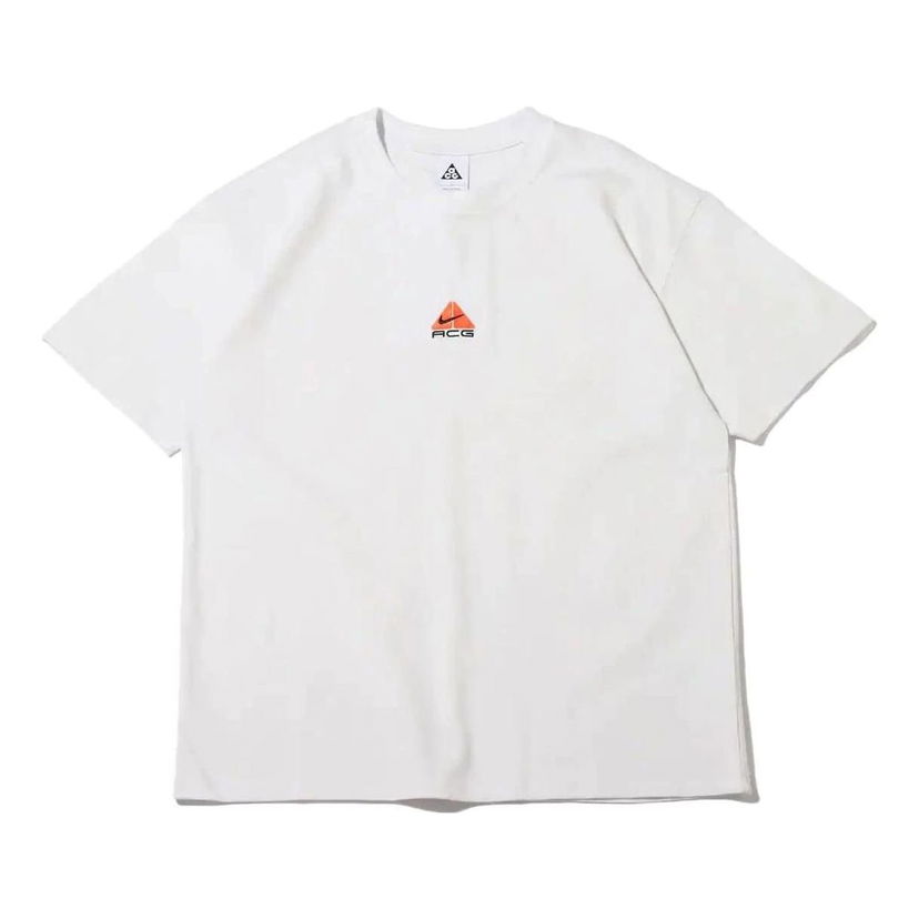 T-shirt Nike ACG ACG Fleece Round Neck T-Shirt Hvid | DQ1816-012