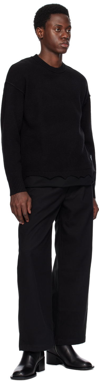 Sweater izzue Izzue Layered Sweater Sort | IZXKNN4123W4NCCX, 3