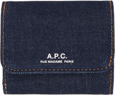 Tegnebog A.P.C. A.P.C. Trifold Denim Wallet Blå | COHIZ-H63650, 0
