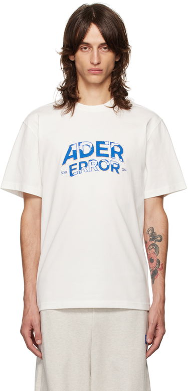 T-shirt ADER ERROR Flocked Logo T-Shirt Hvid | BN25FYTS0101OW, 0