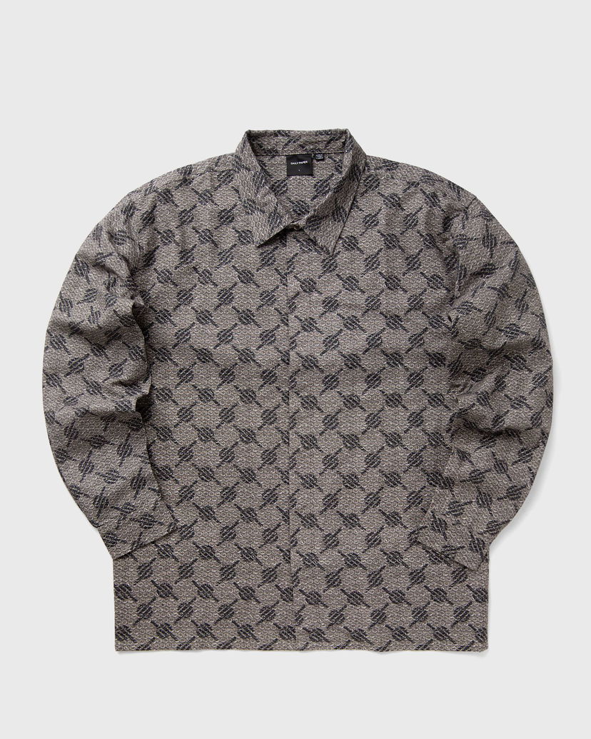Skjorte DAILY PAPER TOPE BUBBLEWRAP LS SHIRT Grå | 2421089