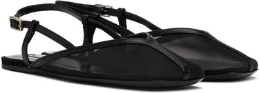 Tilbehør AMI AMI Paris Slingback Ballerina Flats Sort | FSV807.AW0076, 3
