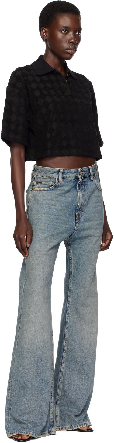 Polo skjorte AMIRI AMIRI MA Quad Toweling Cropped Polo Sort | AWJYPO1009, 3