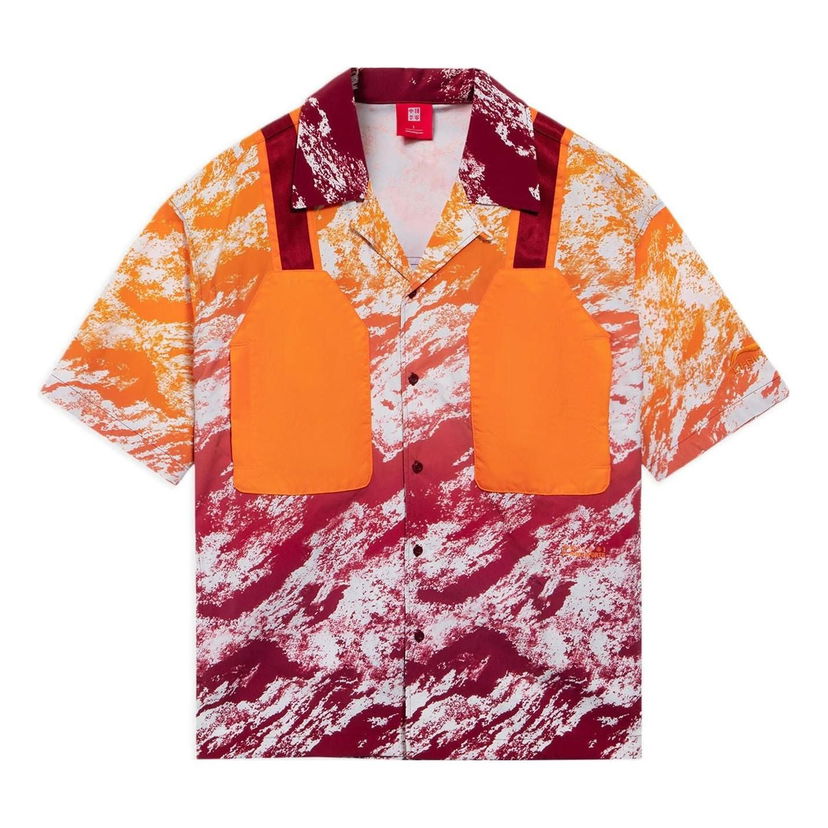 Skjorte Li-Ning All-Over Print Utility Shirt Rød | ASHS035-2