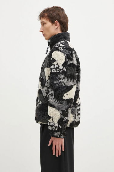 Sweatshirt Human Made Animal Print Fleece Jacket Sort | HM28JK038, 1